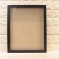 Hot Sale 3D Showcase Keepsake Art  Home Decoration MDF 8x10 Black with Linen Board Photo Display Case Shadow Box